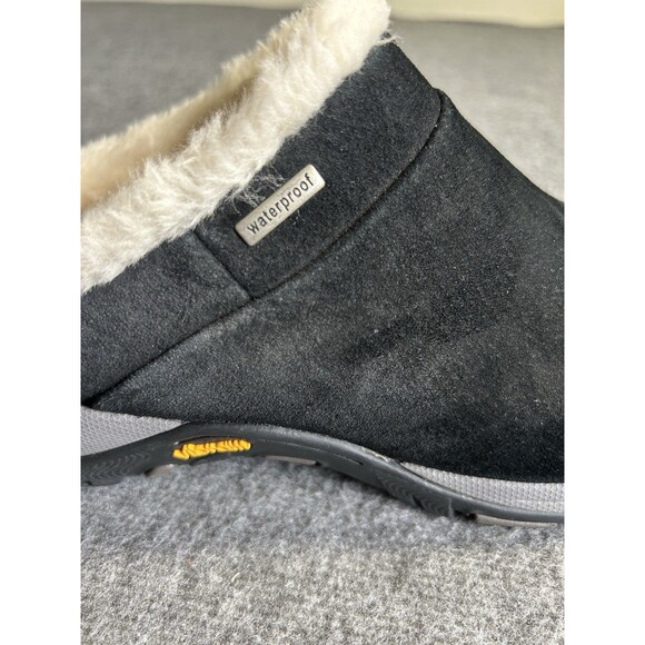 Dansko Parson Clogs Women’s 6.5 Black Suede Fur Lined Slip On Shoes Waterproof - Picture 4 of 15